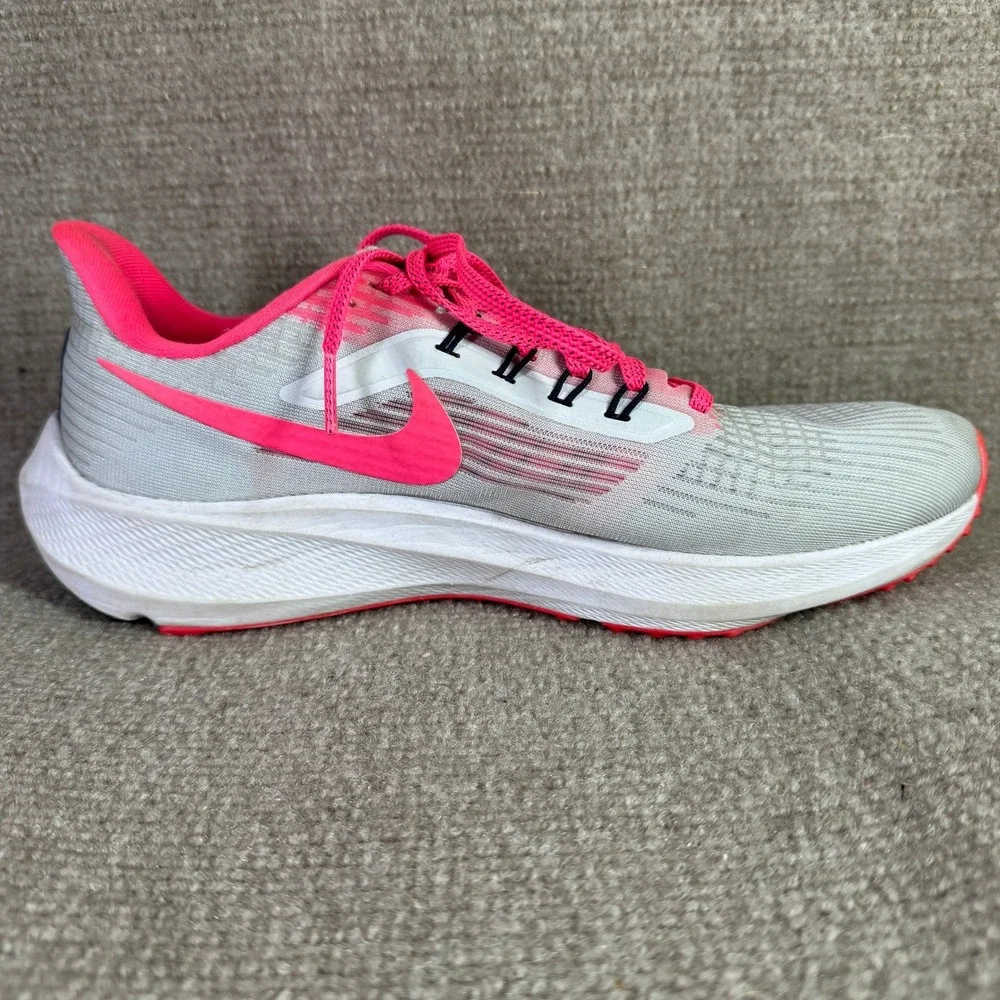 Nike Air Zoom‎ Pegasus 39 Womens 8.5 Grey Pink Running Shoes FD0296-001